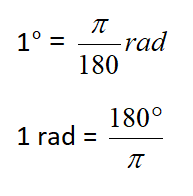 Hubungan antara ukuran derajat dan ukuran radian